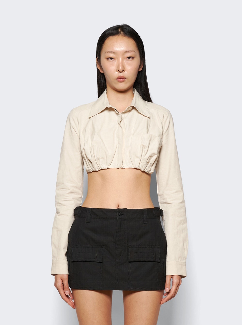 Inbuilt Bra Shirt Sand - 3