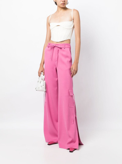 Monse high-waisted side-slit cargo trousers outlook