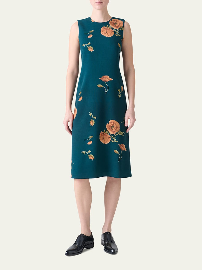 AKRIS Anemone Double Face Cashmere-Blend Dress outlook