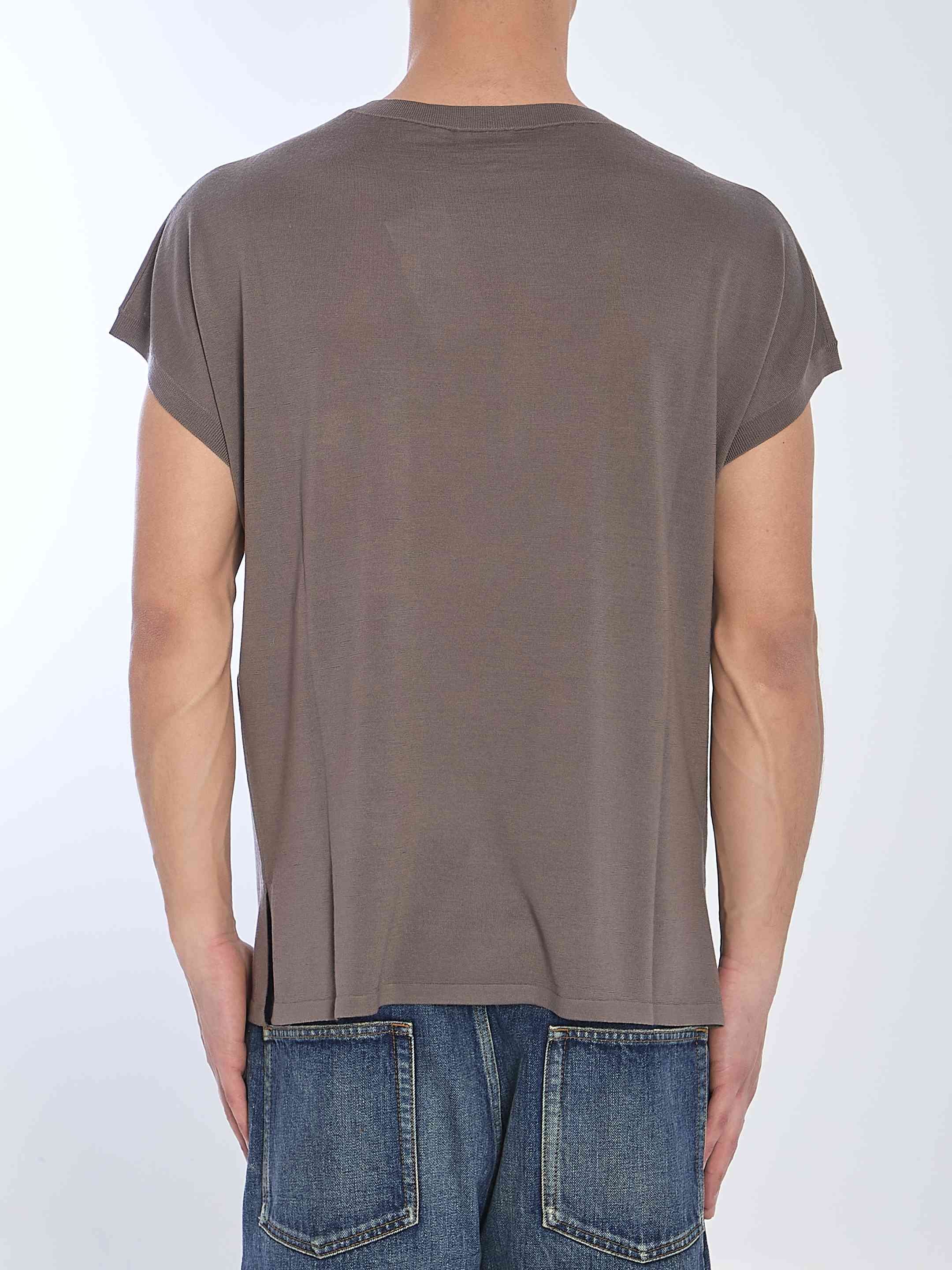 Saint Laurent Men Wool T-Shirt - 4