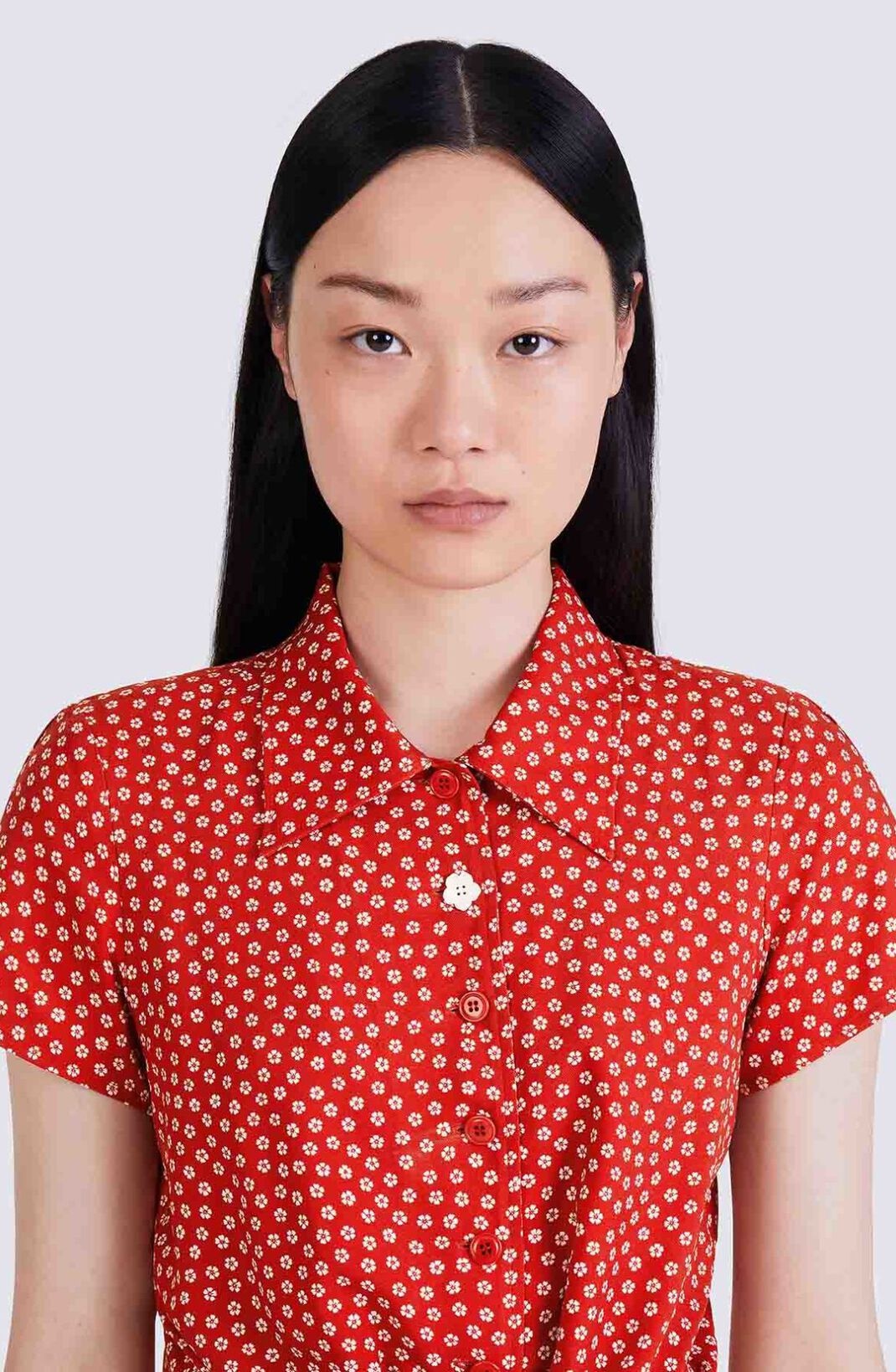 'Sakura Flower' midi dress - 5