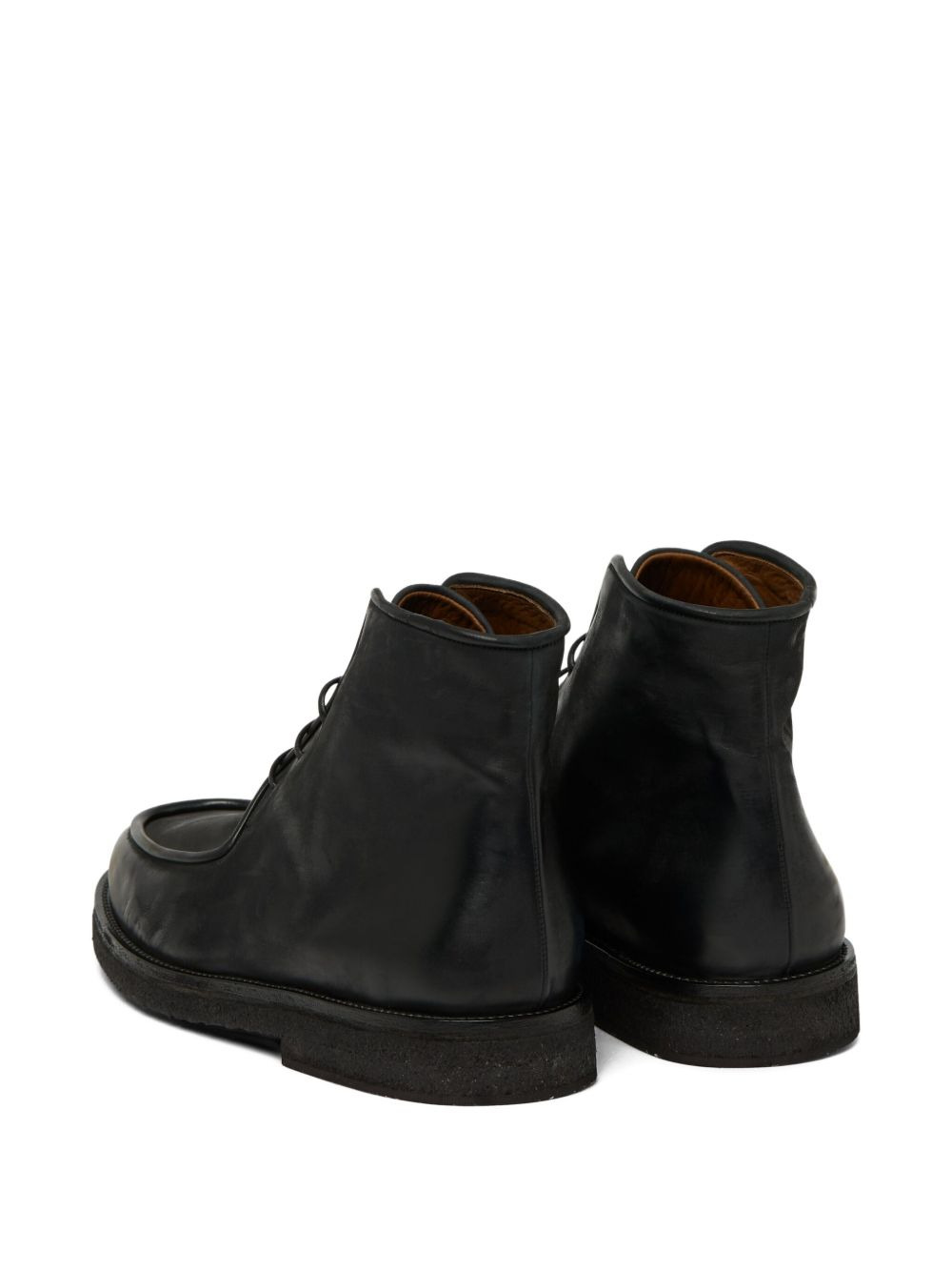 lace-up leather desert boots - 3