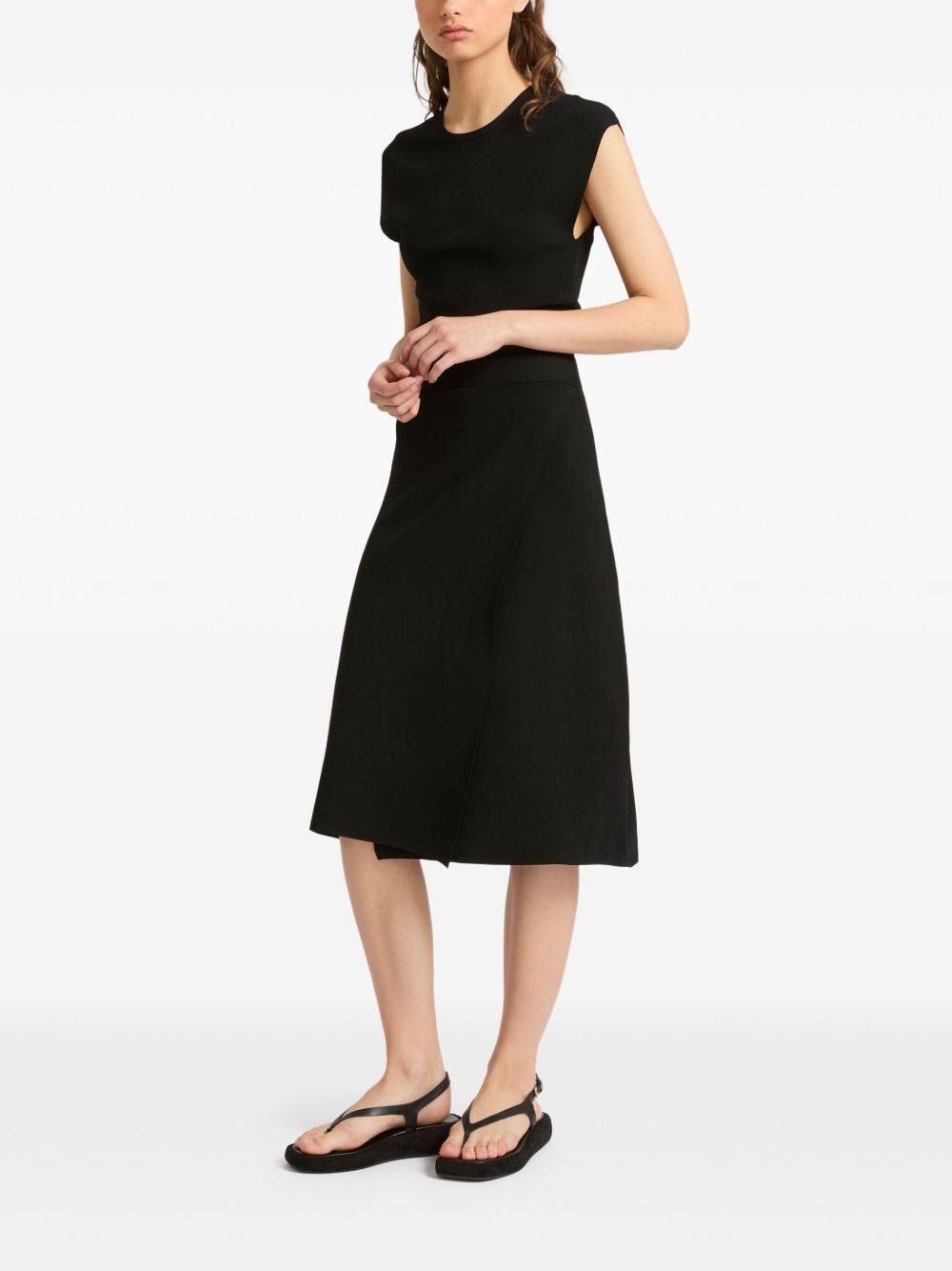 knitted wrap dress - 2