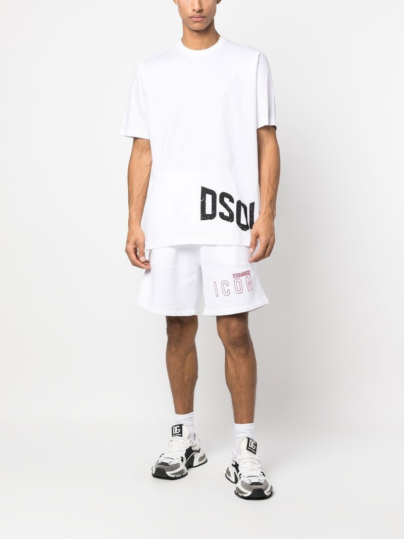 DSQUARED2 logo print cotton T-shirt outlook