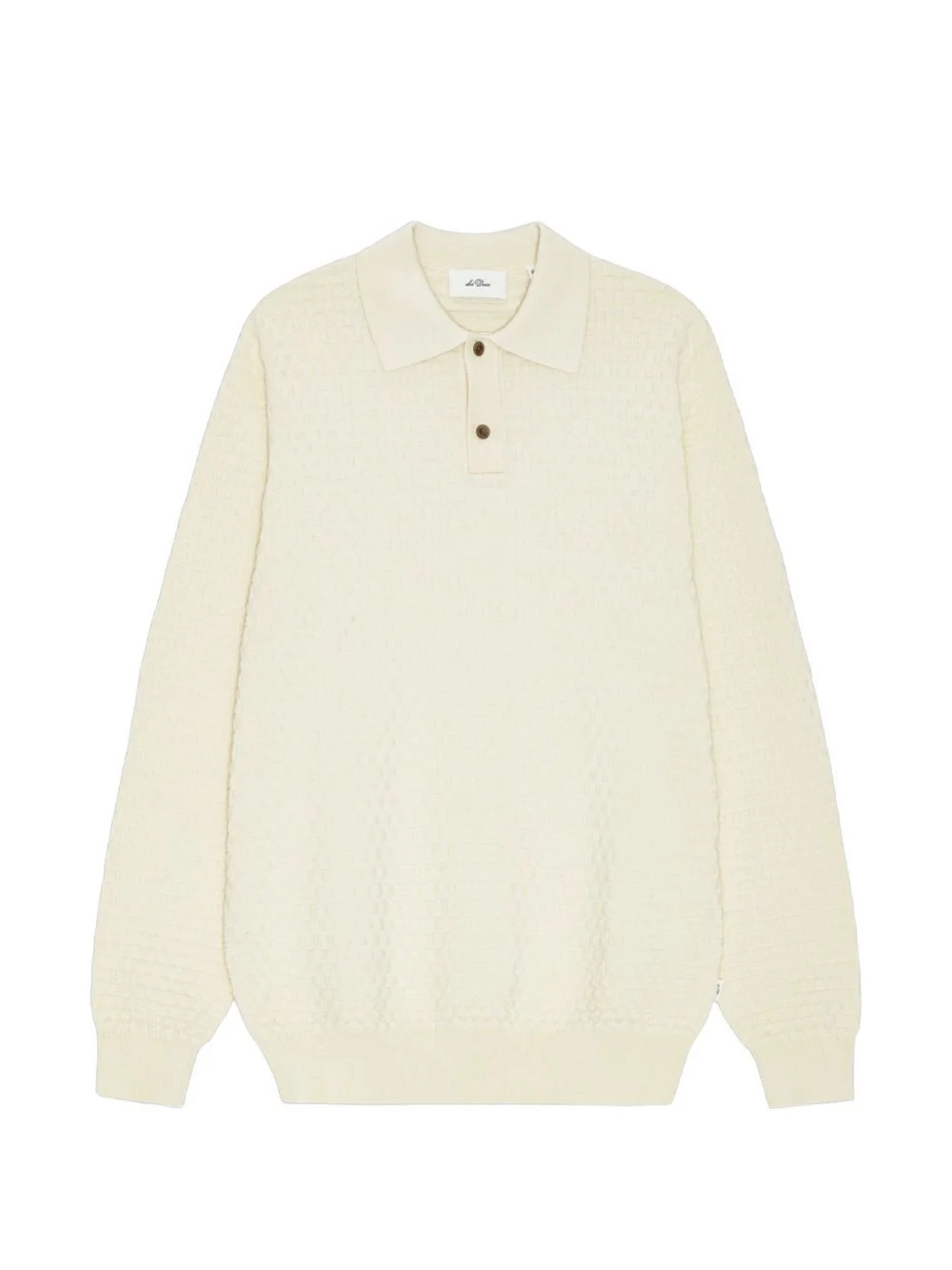 textured-knit polo shirt - 1