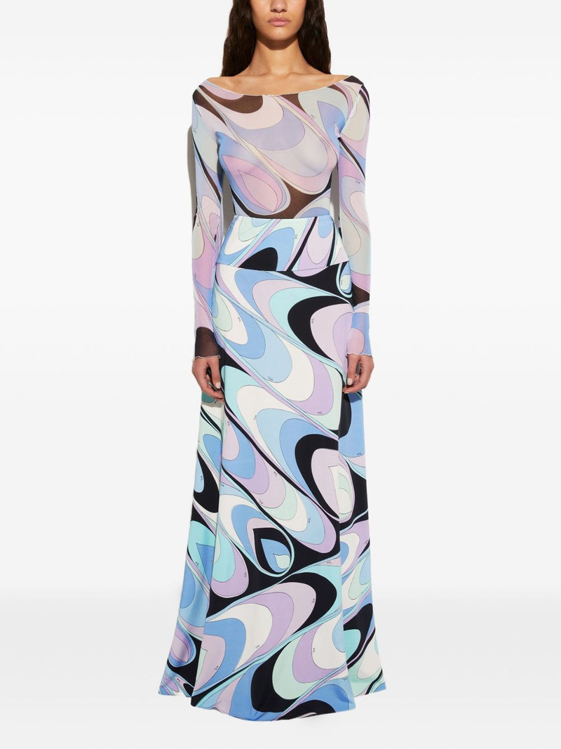 PUCCI onde-print skirt outlook