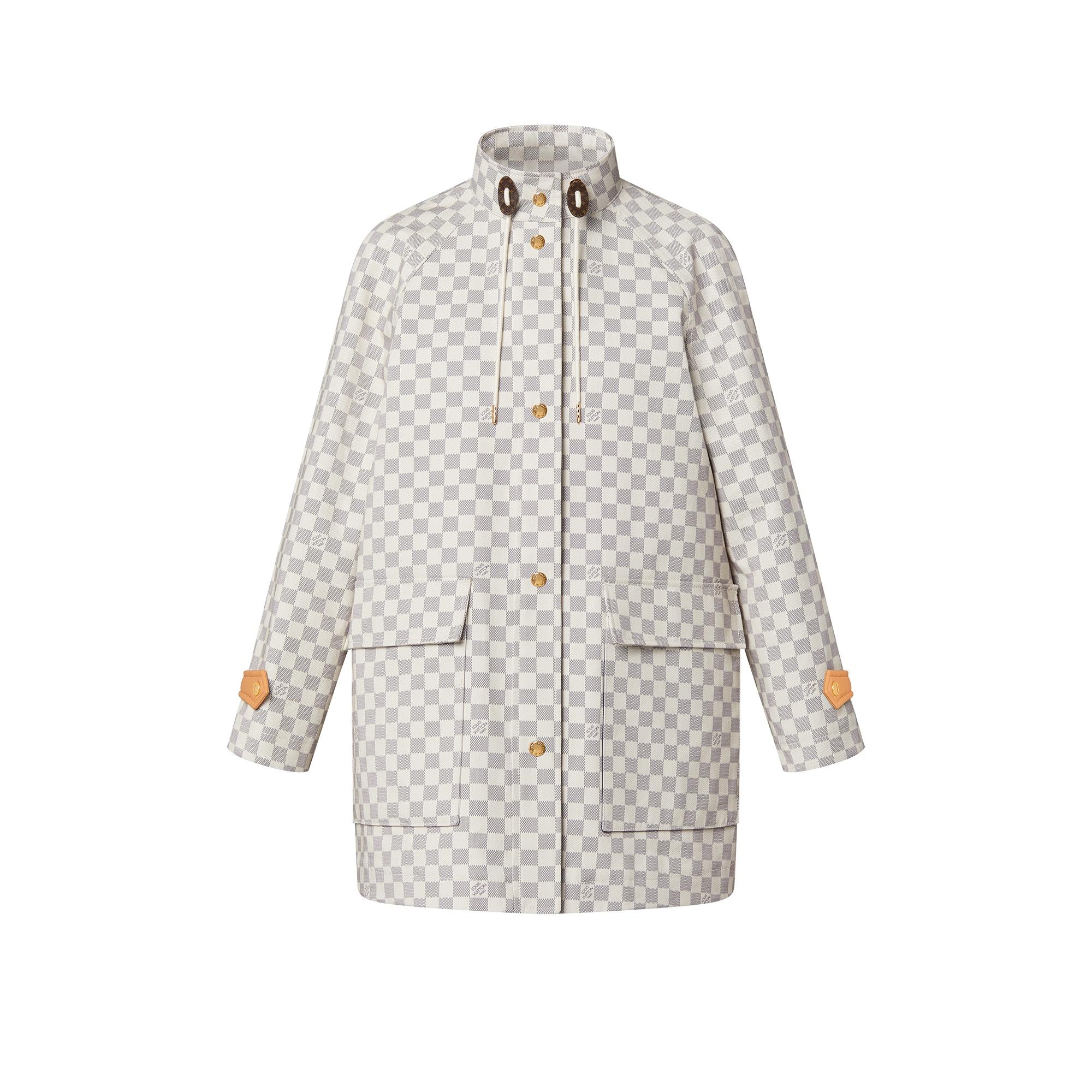 Damier Azur A-Line Coat - 1
