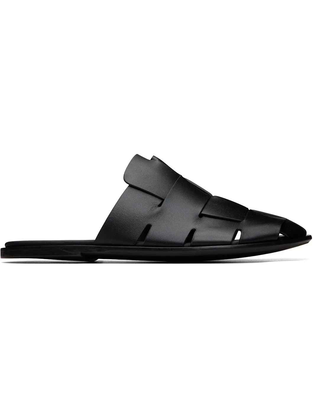 Black Dira Slim Mule Loafers - 1