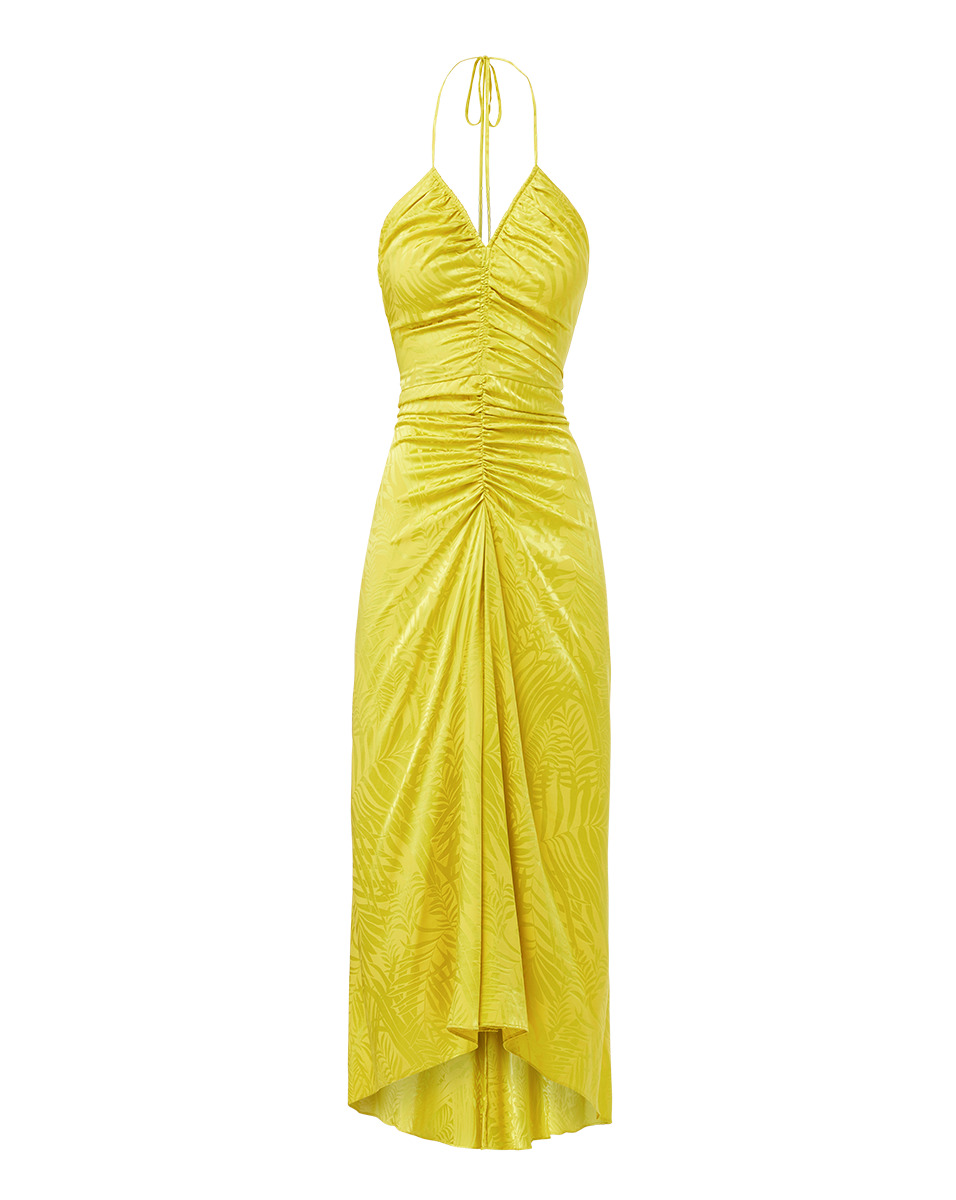 ALDANA STRETCH-SILK DRESS - 1
