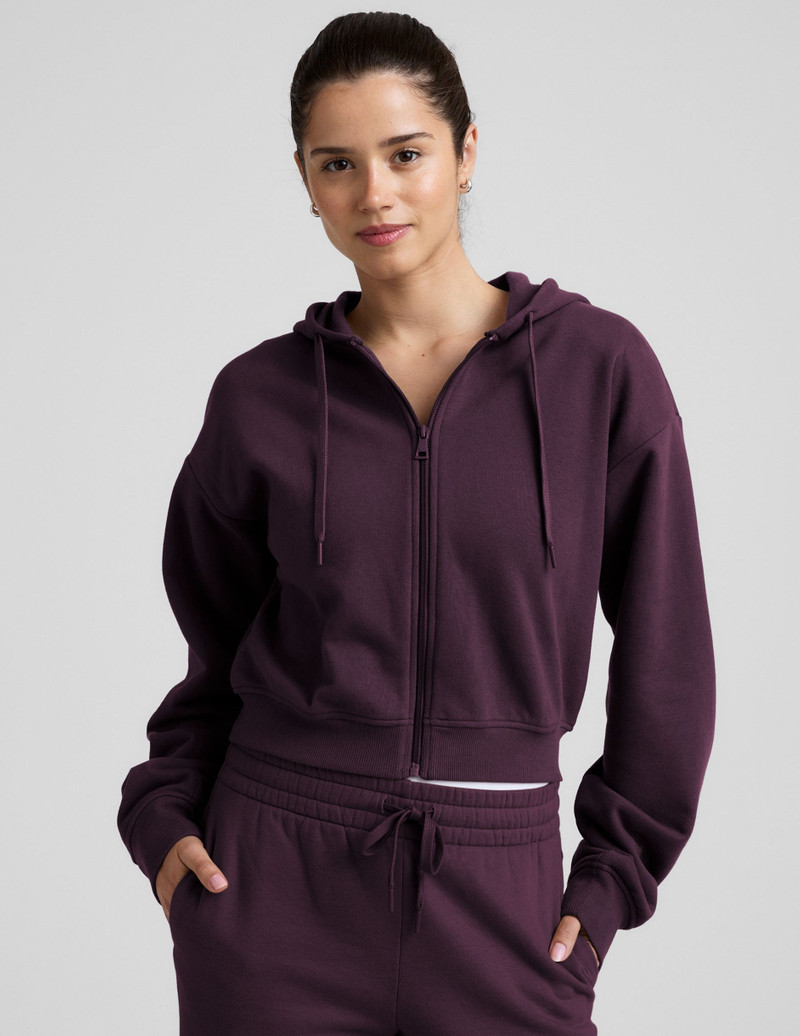 BEYOND YOGA LuxeFleece Zip Up Hoodie outlook