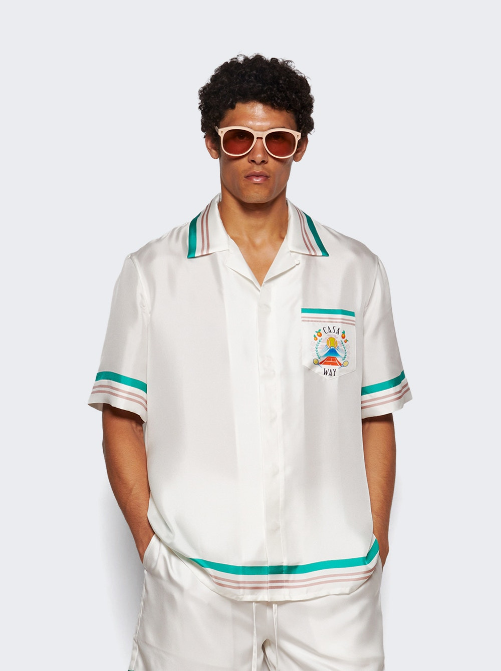 Cuban Collar Short Sleeve Shirt Casa Way - 2