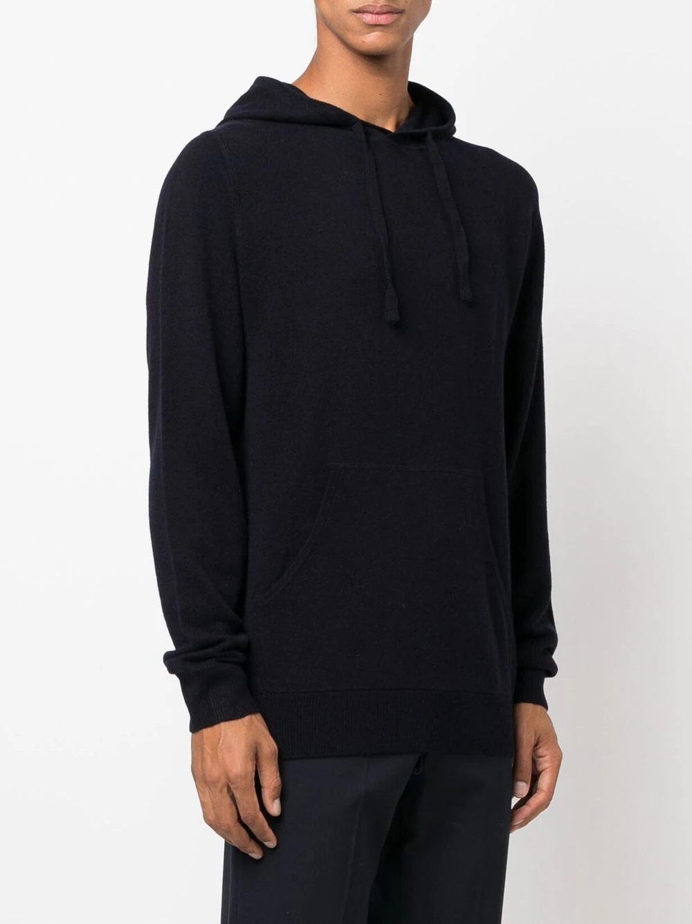 drawstring wool hoodie - 3