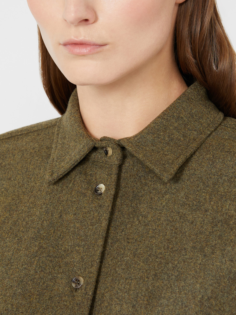 BENARES1234 Wool felt bodysuit shirt 5