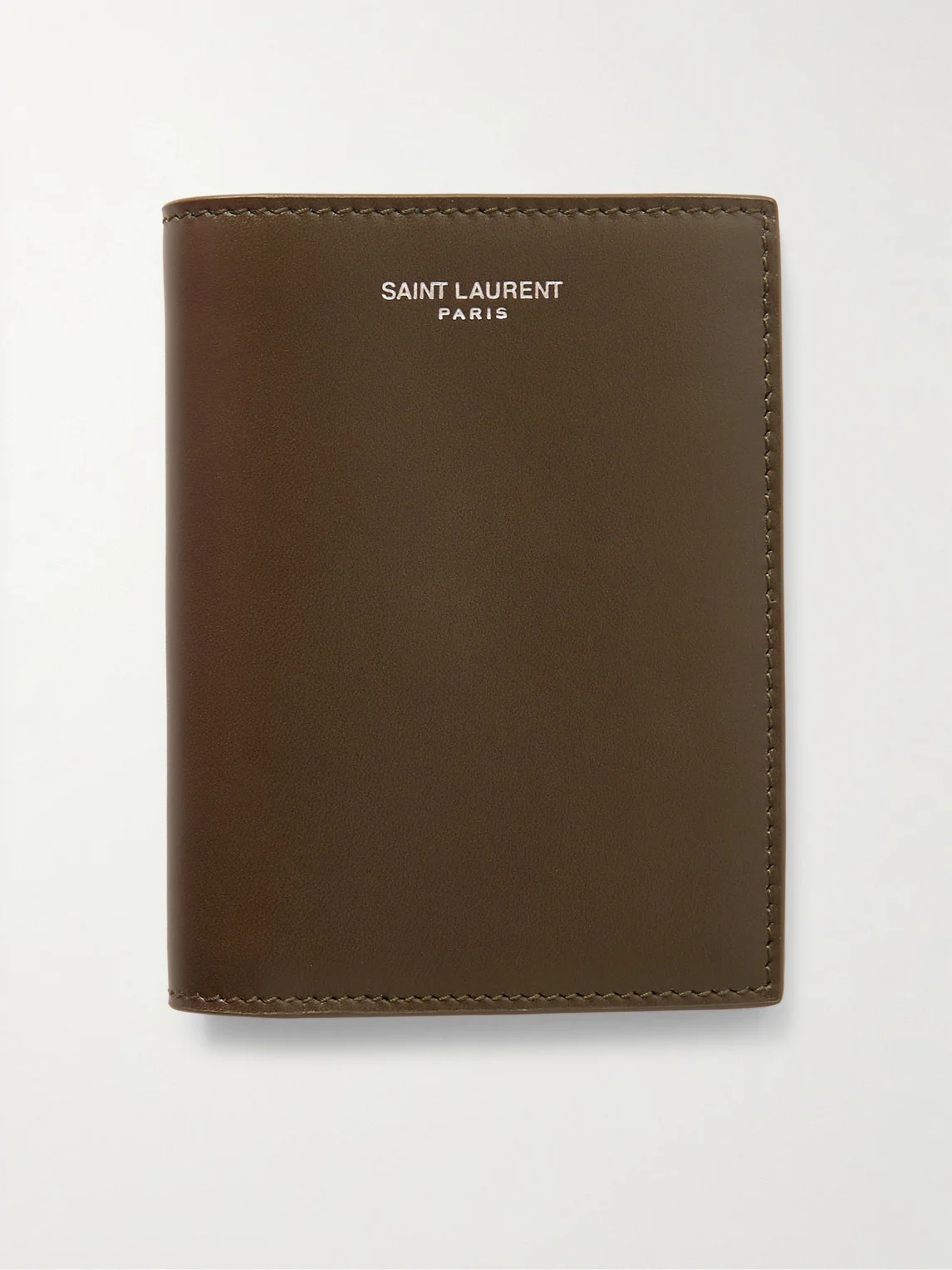 Logo-Print Leather Bifold Wallet - 1
