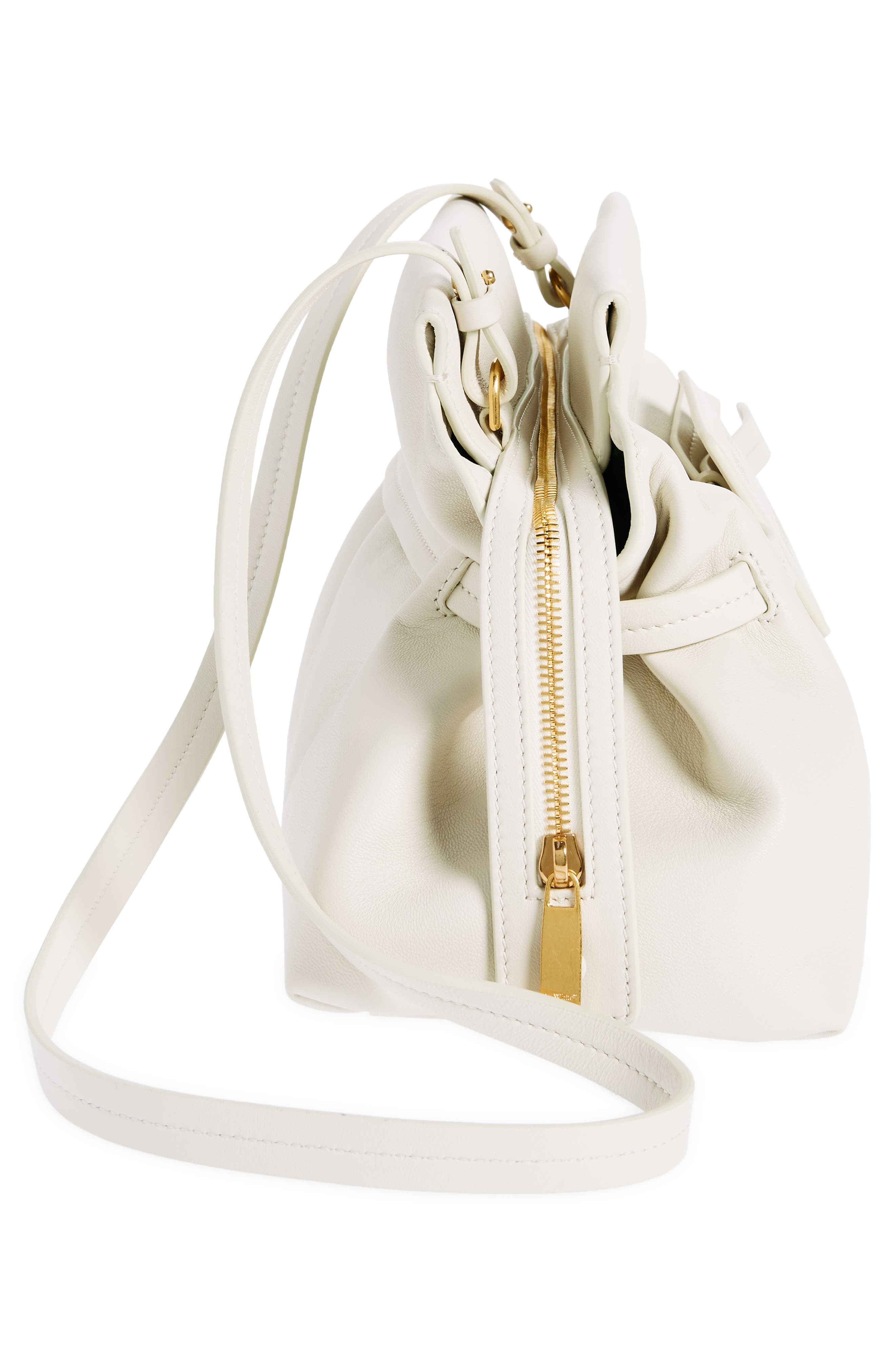 Zip Tie Leather Crossbody Bag - 7
