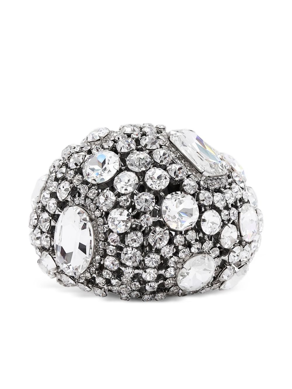 crystal cluster cuff bracelet - 1