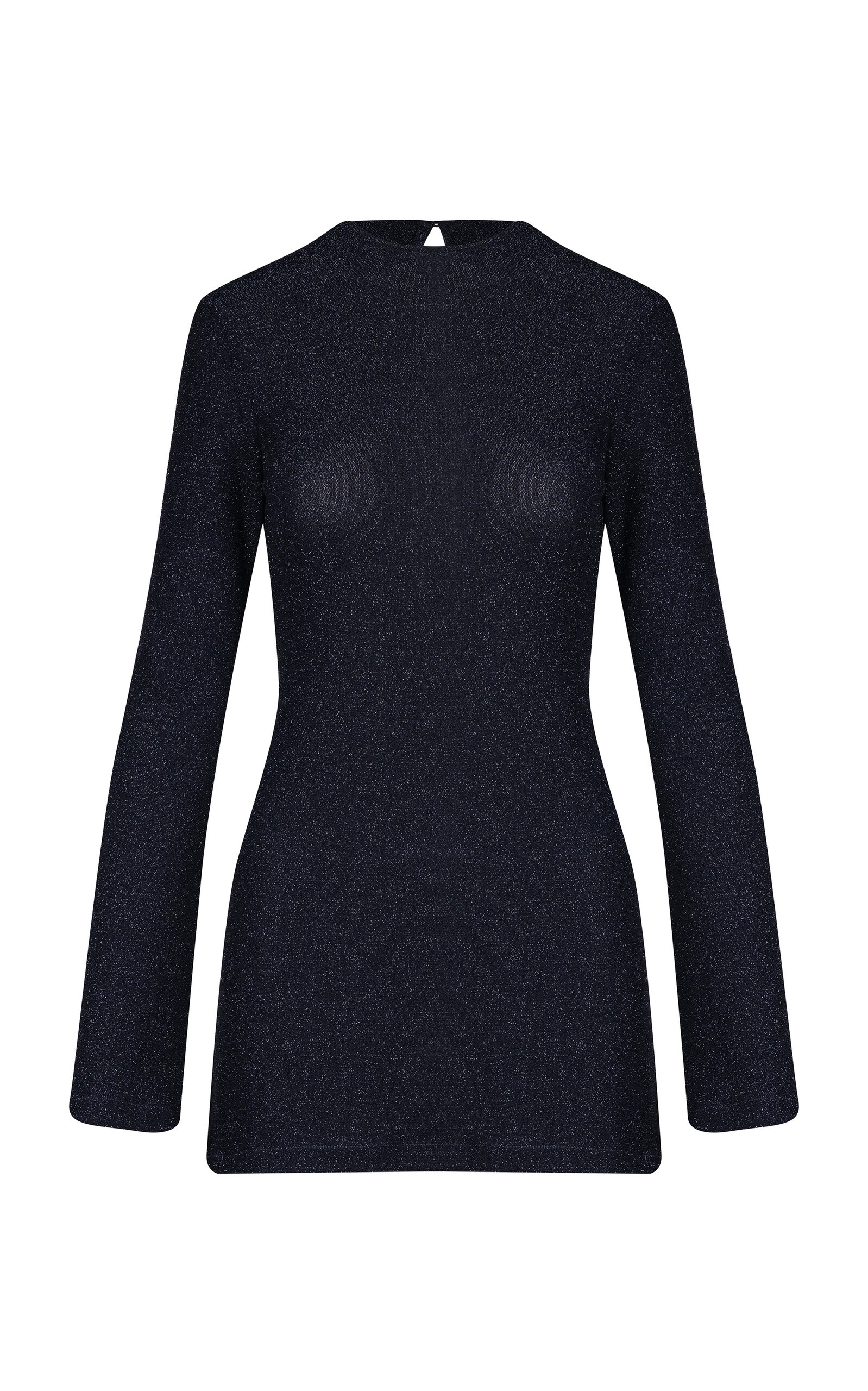 Self Love Knit Lurex Top navy - 1