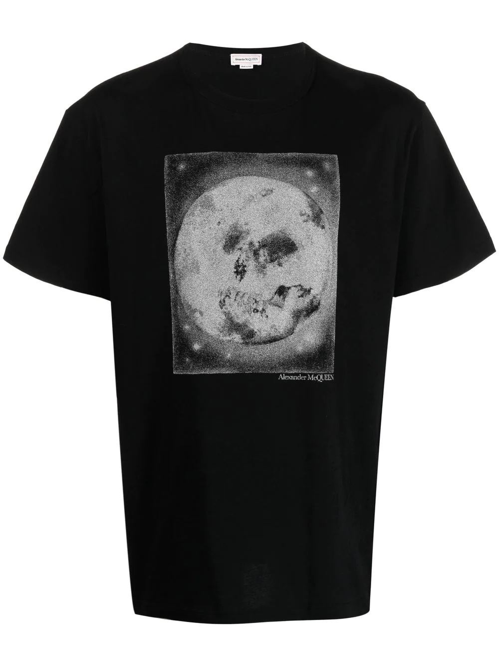 moon-print cotton T-shirt - 1