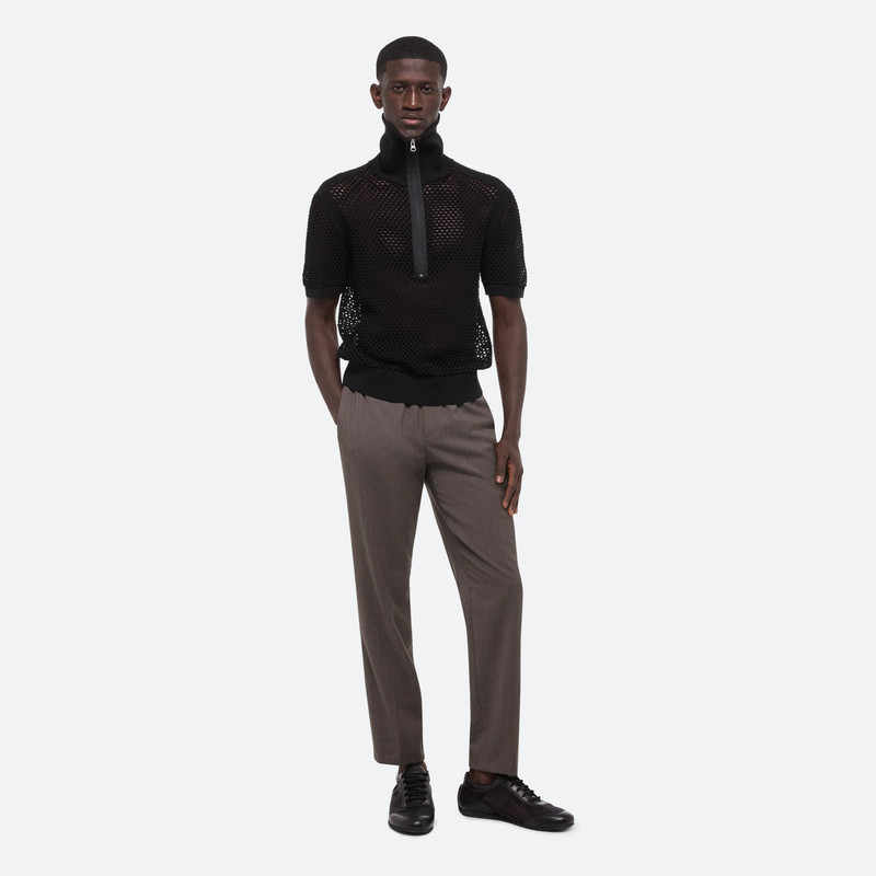 Helmut Lang QUARTER-ZIP MESH SHIRT outlook