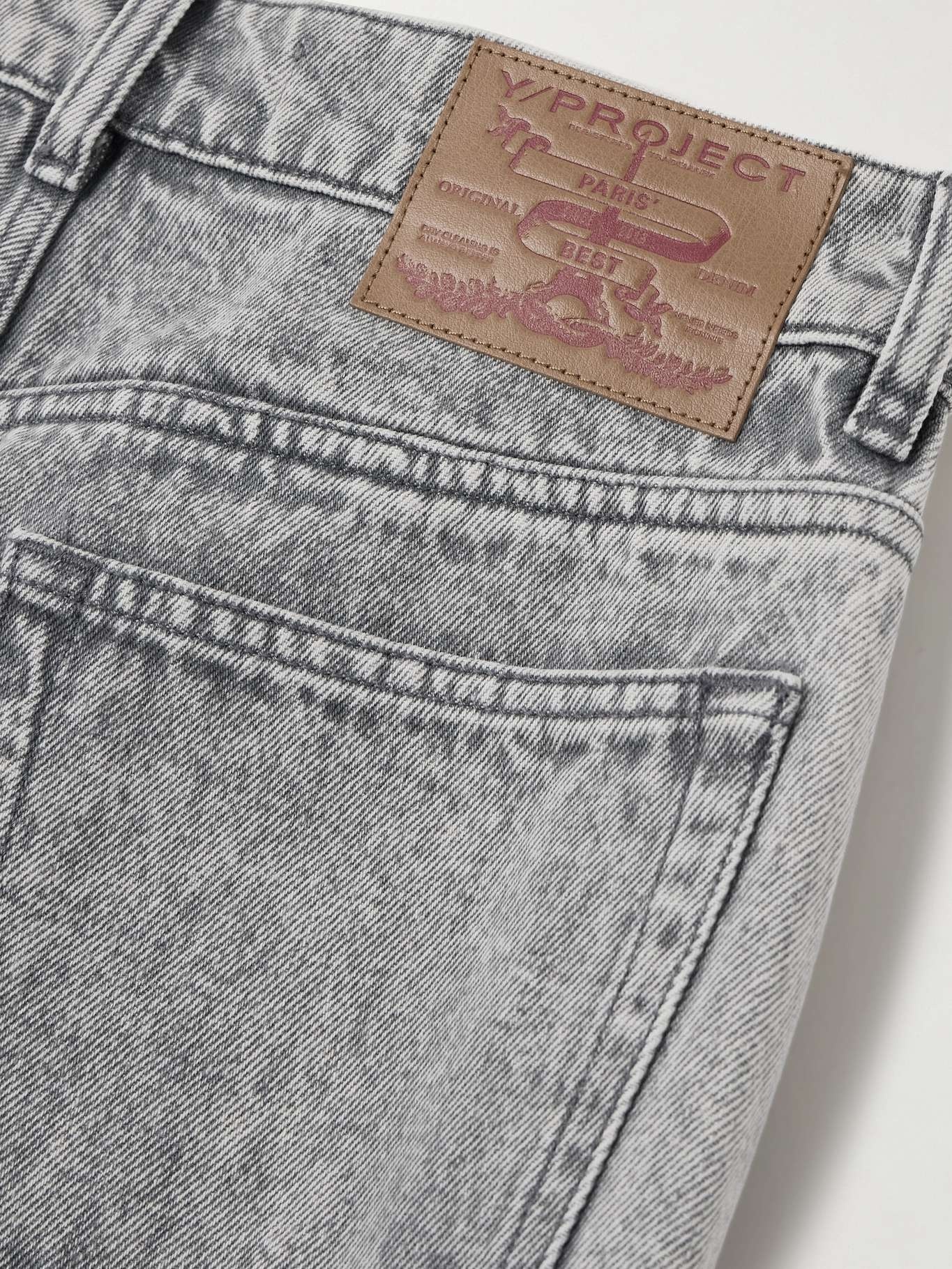 Snap Off Chap convertible high-rise organic straight-leg jeans - 5