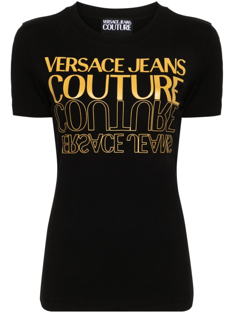 Upside Down-logo cotton T-shirt - 1