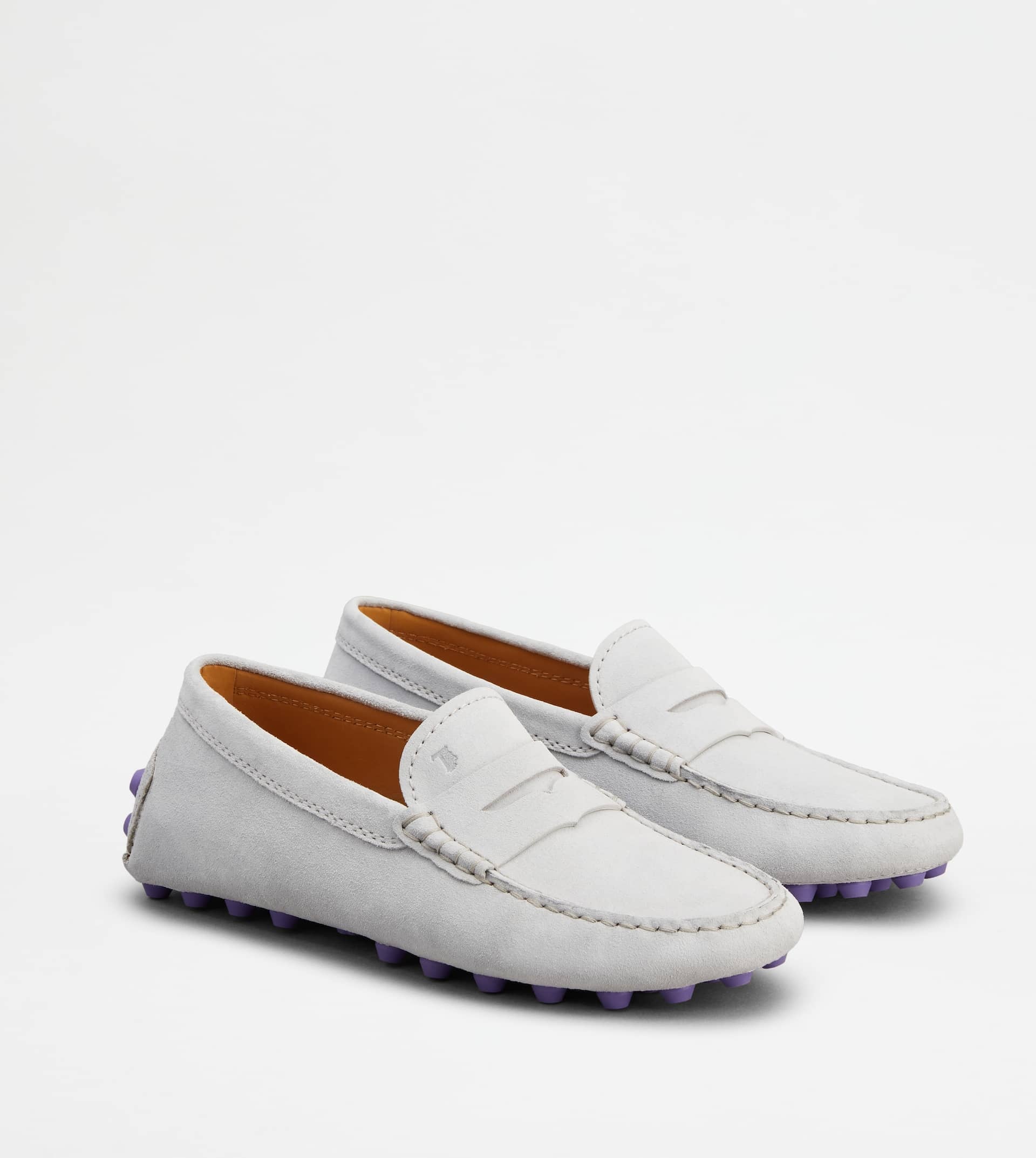 TOD'S GOMMINO BUBBLE IN LEATHER - GREY - 2