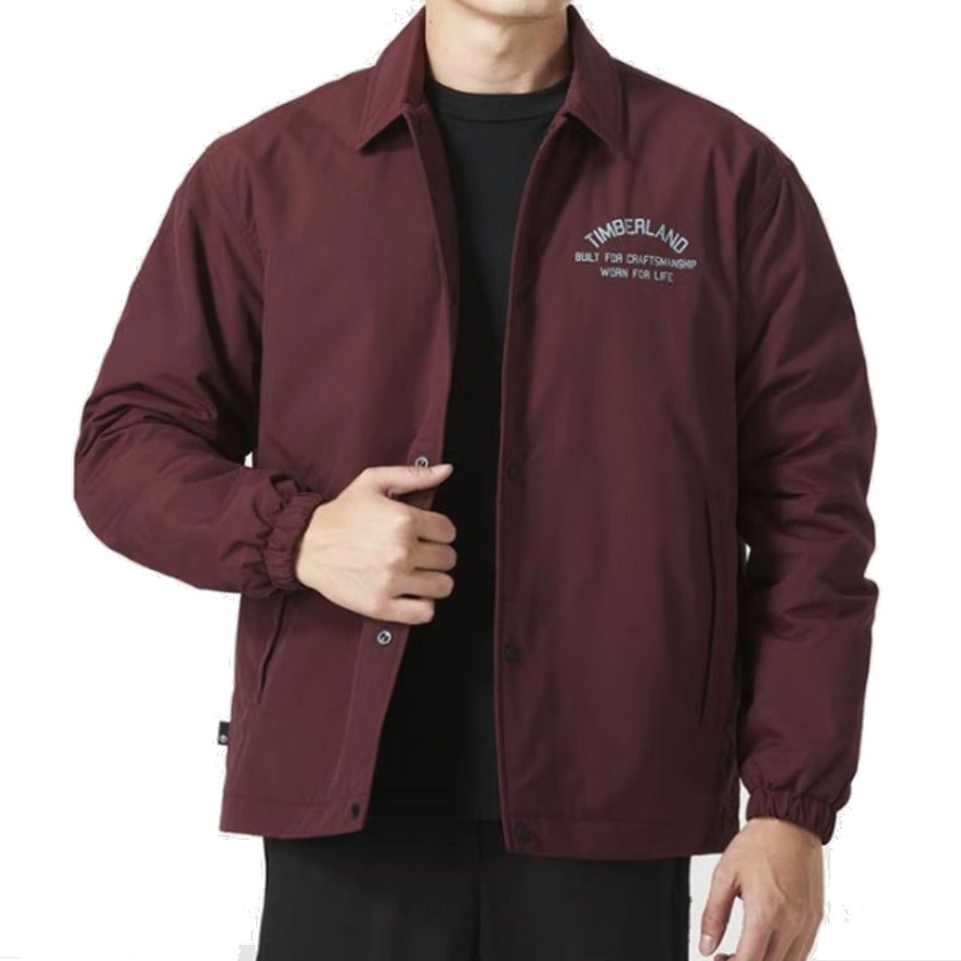 Timberland Letter Printed Shirt 'Burgundy' A6JZD-I30 - 3