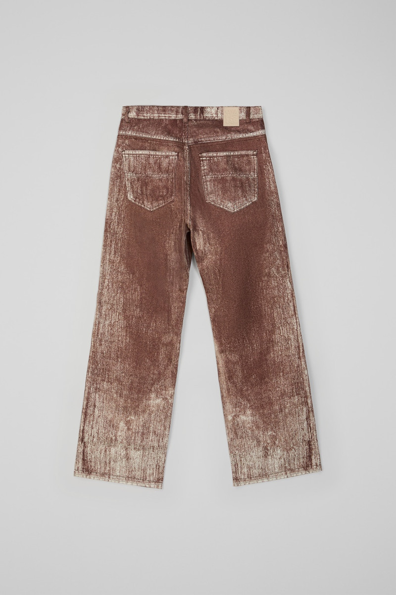 CAMPERLAB Terracotta Paint Print Denim Jeans outlook