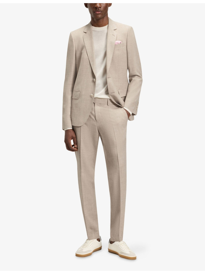 BOSS Beckham x BOSS Slim-Fit Single-Breasted Wool Suit outlook