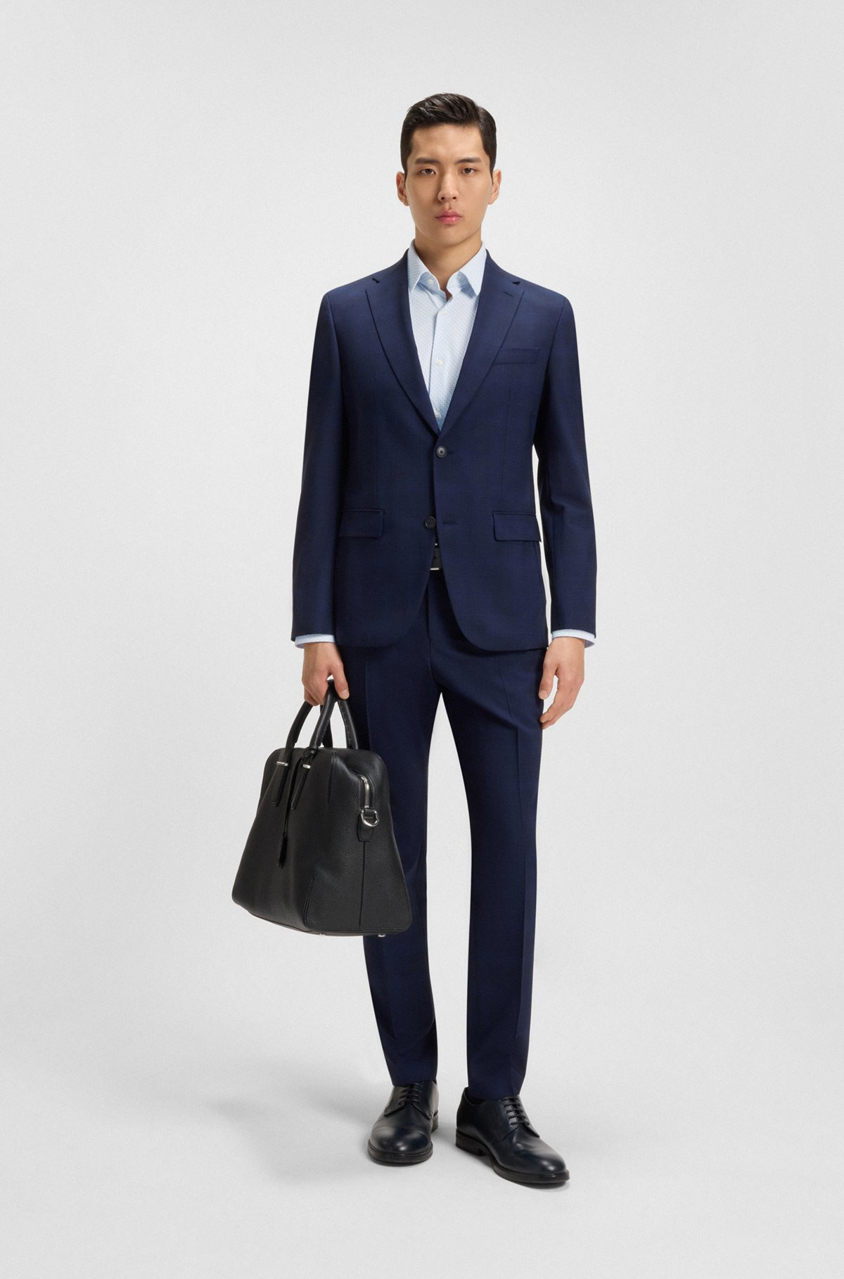 SLIM-FIT SHIRT IN PRINTED PERFORMANCE-STRETCH JERSEY - 4