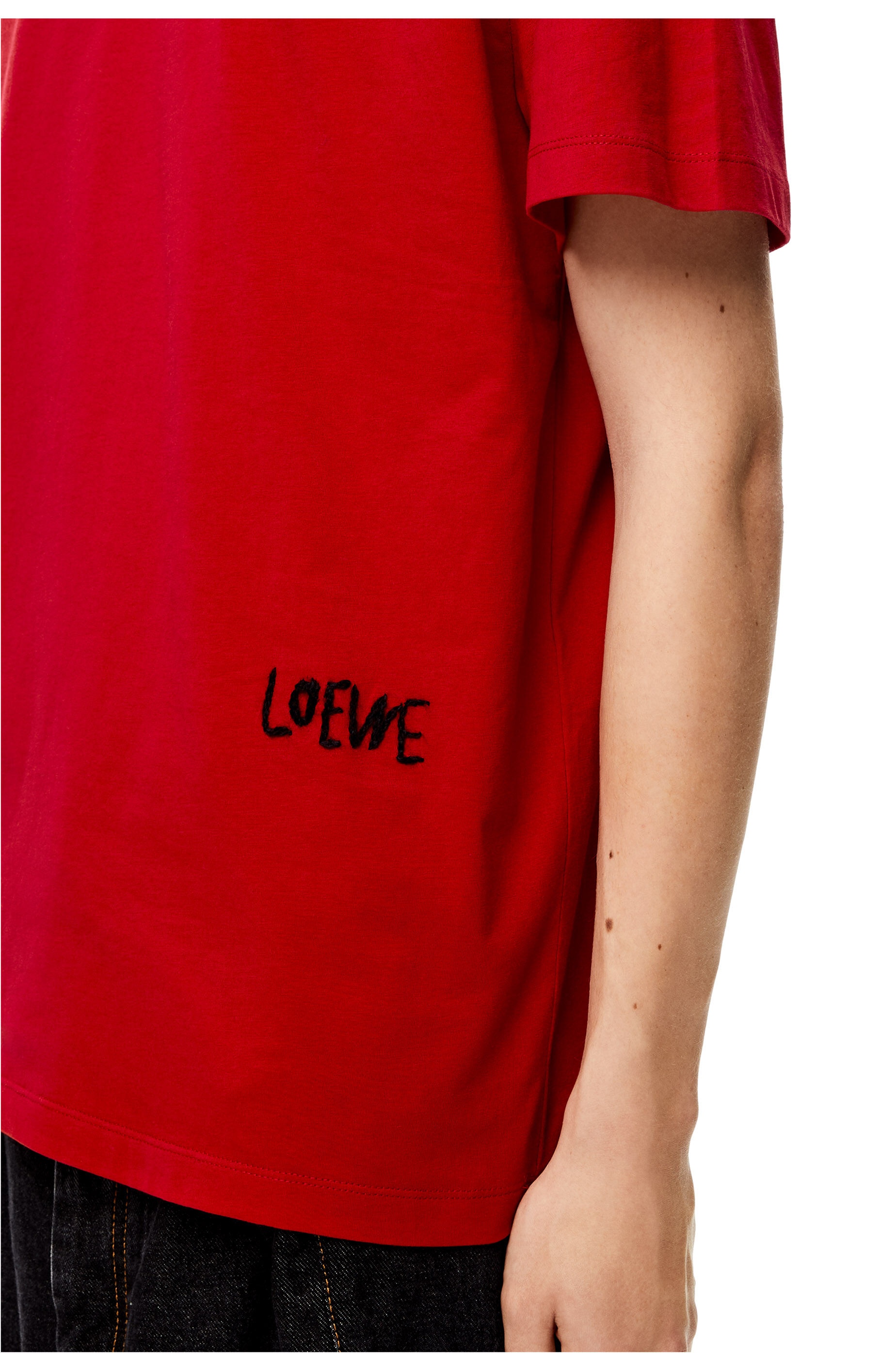 LOEWE embroidered T-shirt in cotton - 5