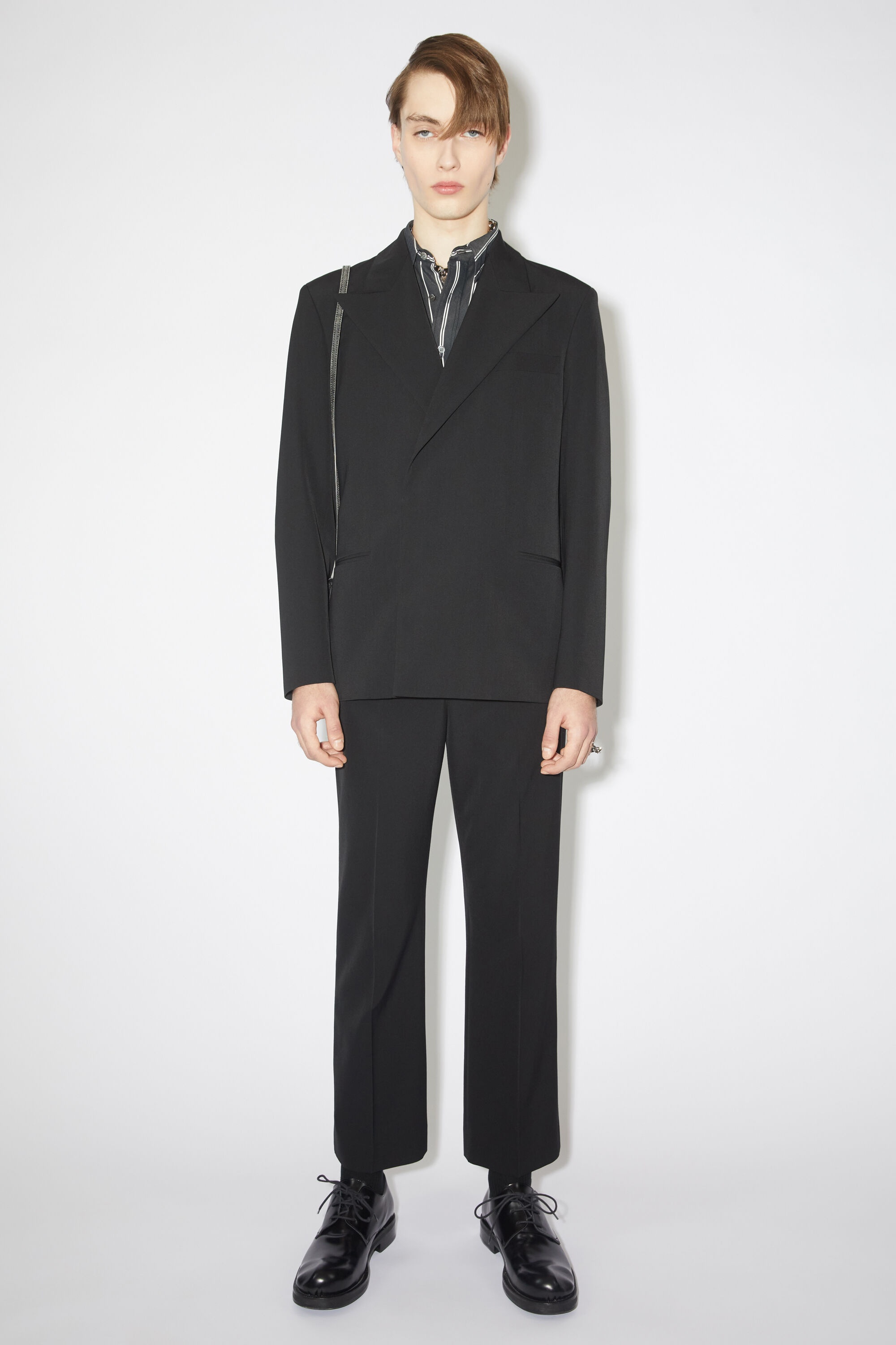 Regular fit suit jacket - Black - 2
