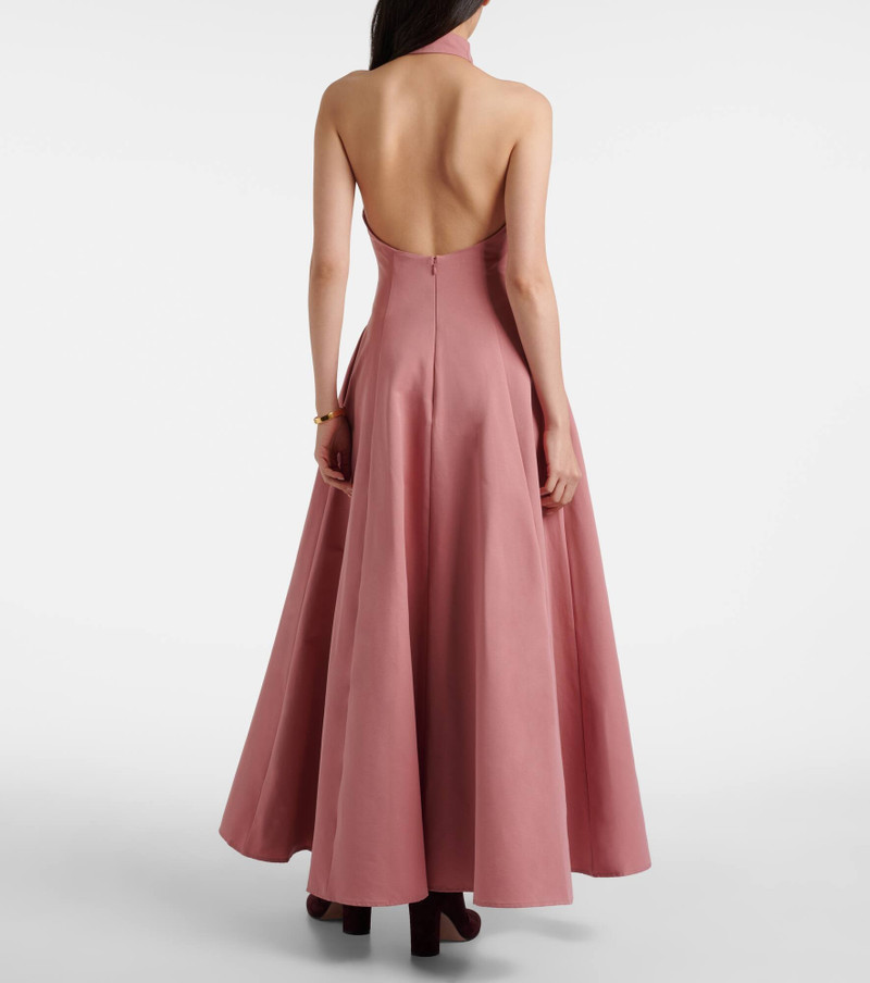 Stella halterneck cotton-blend gown 3
