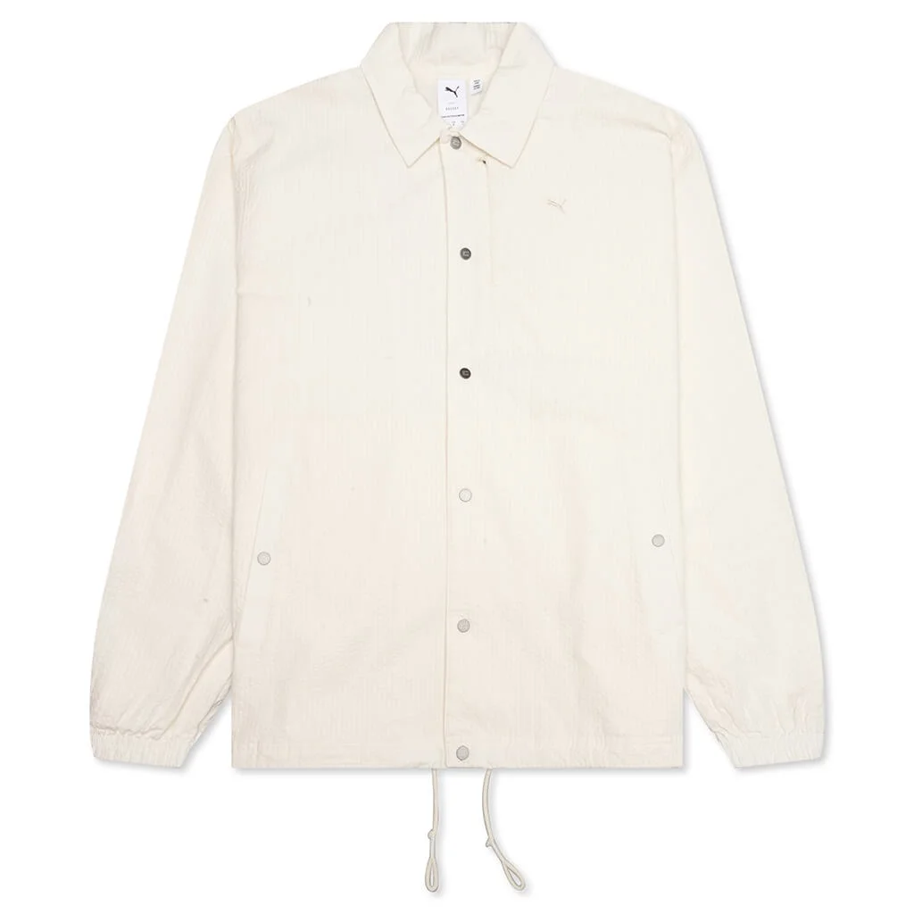 PUMA MMQ SEERSUCKER JACKET - WHITE - 1