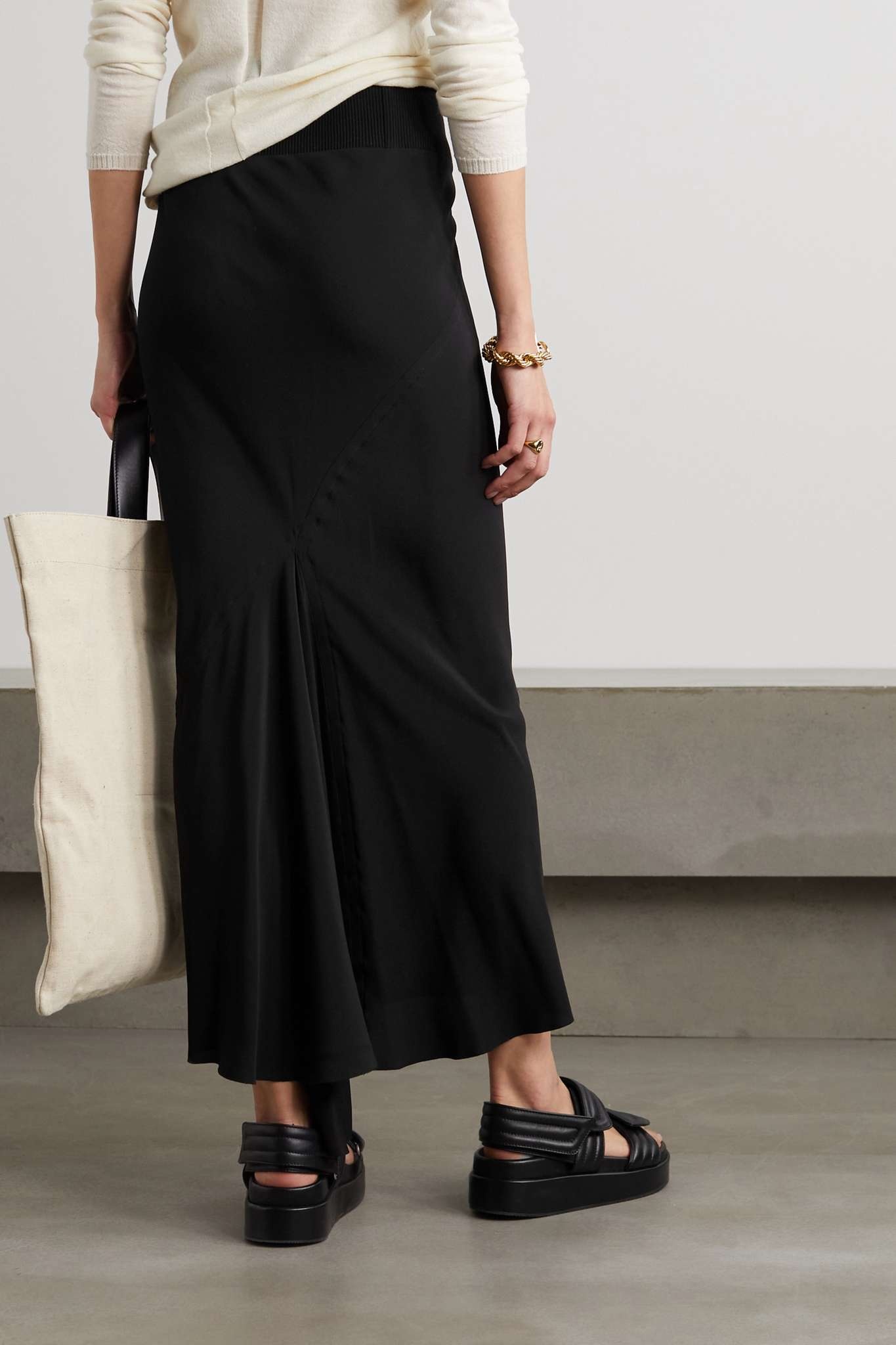 Gonna crepe maxi skirt - 3