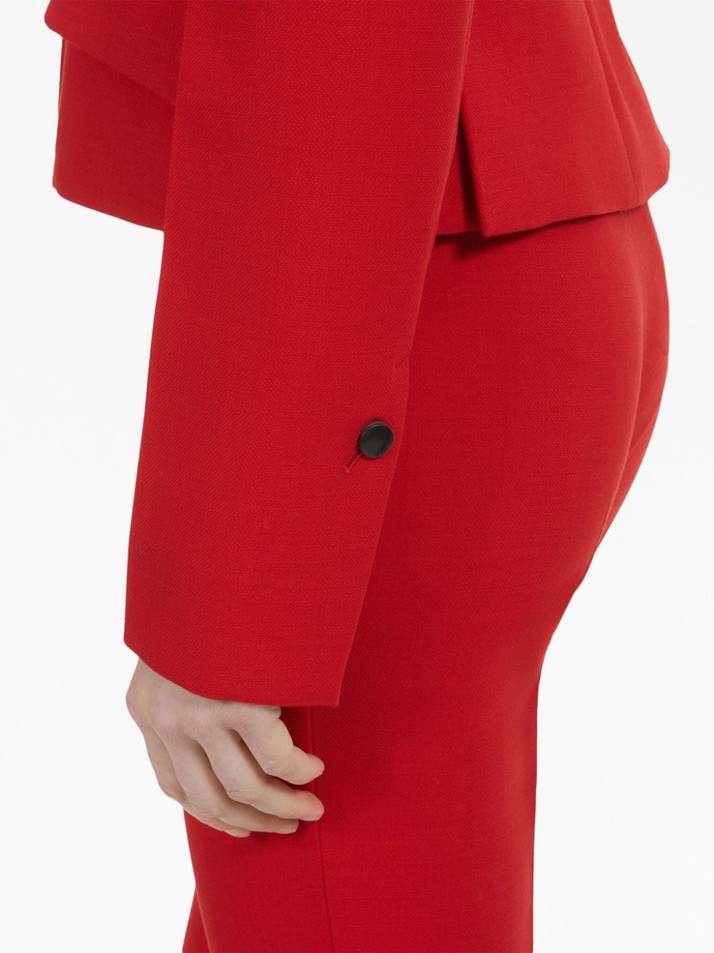 single-breasted wool blazer - 6