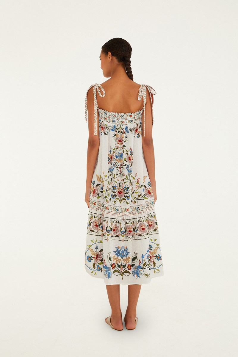 Off-White Stitched Garden Long Dress 3