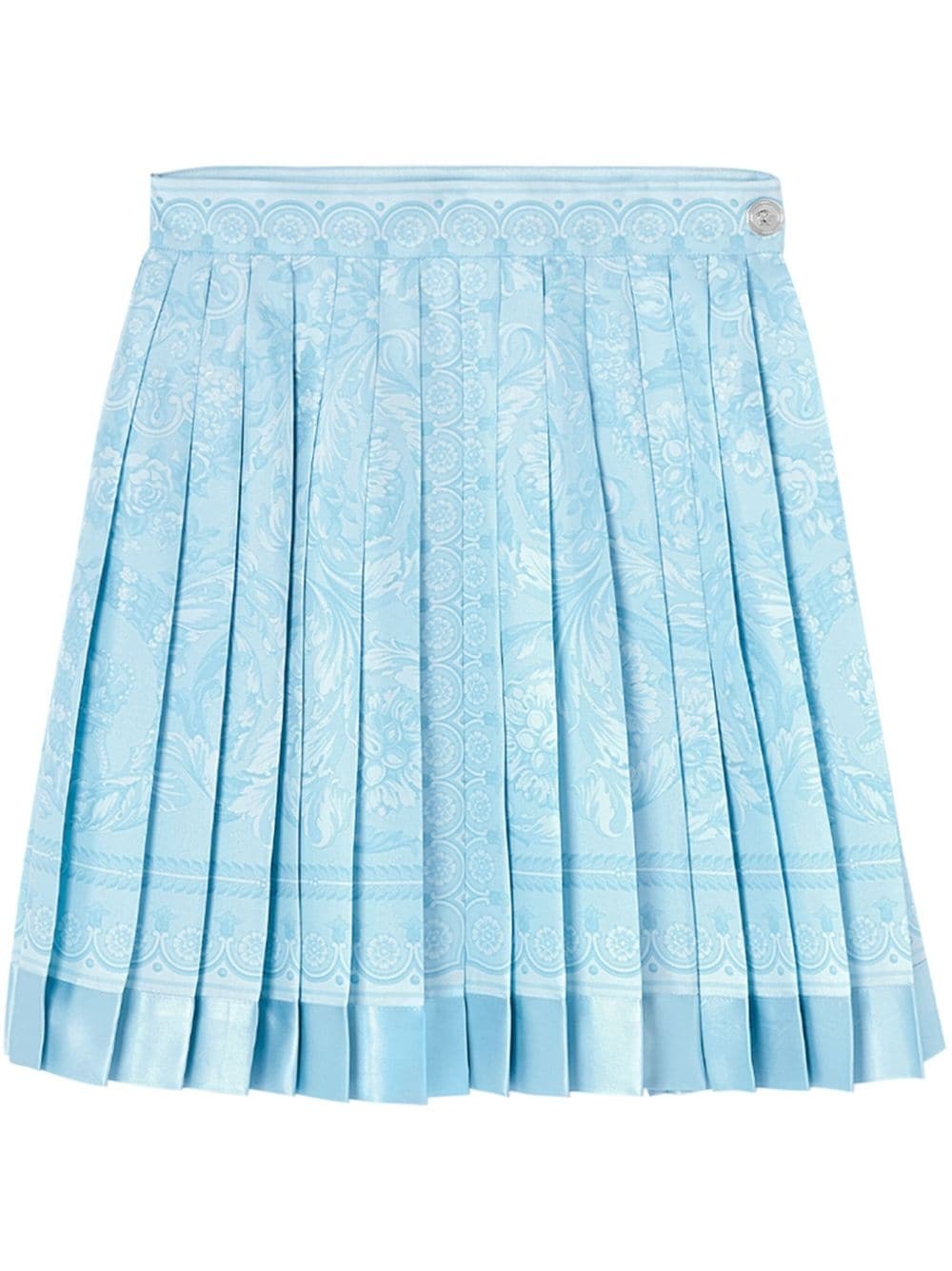 Barocco-print silk skirt - 1