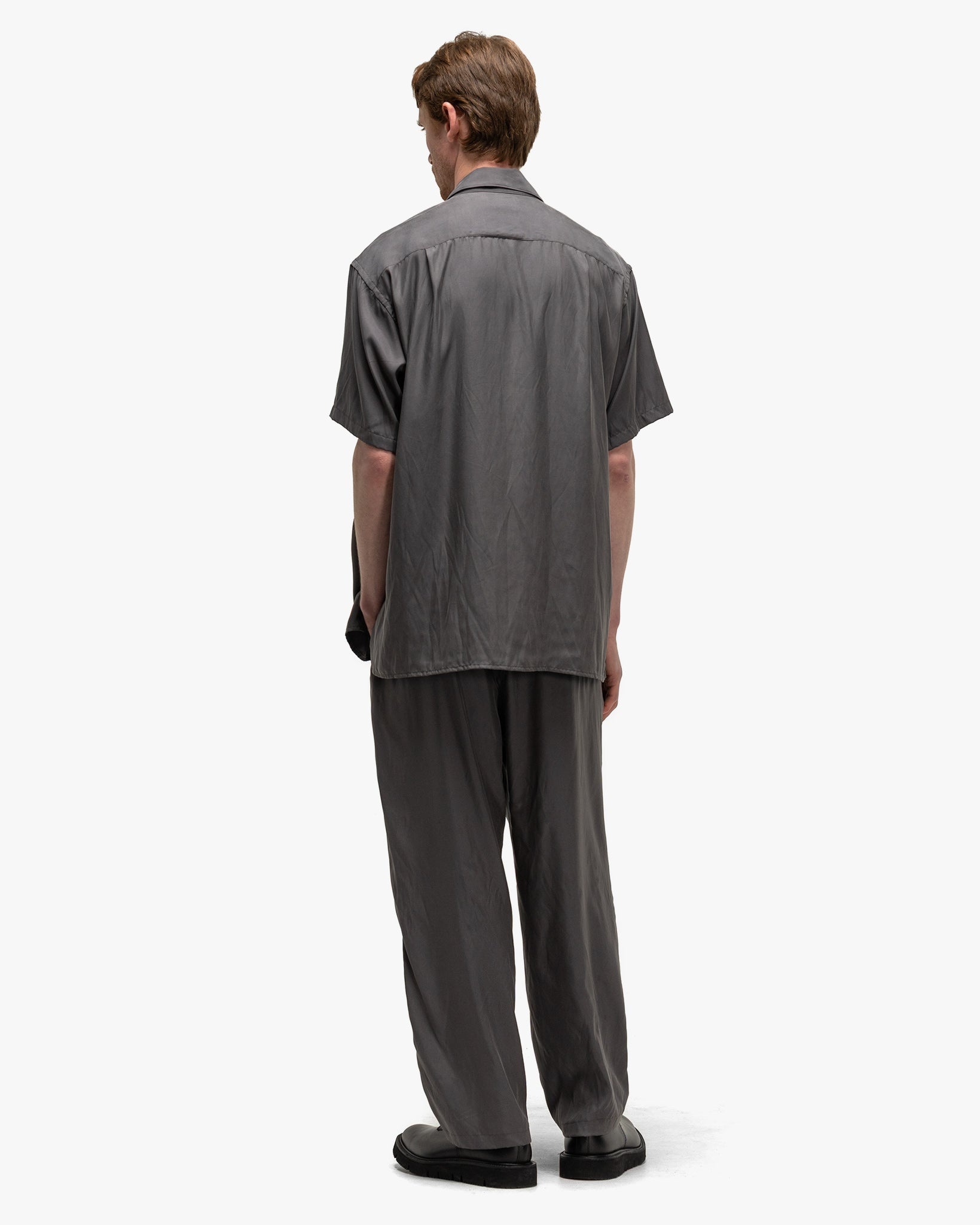 Cupro Easy Pants Grey - 4
