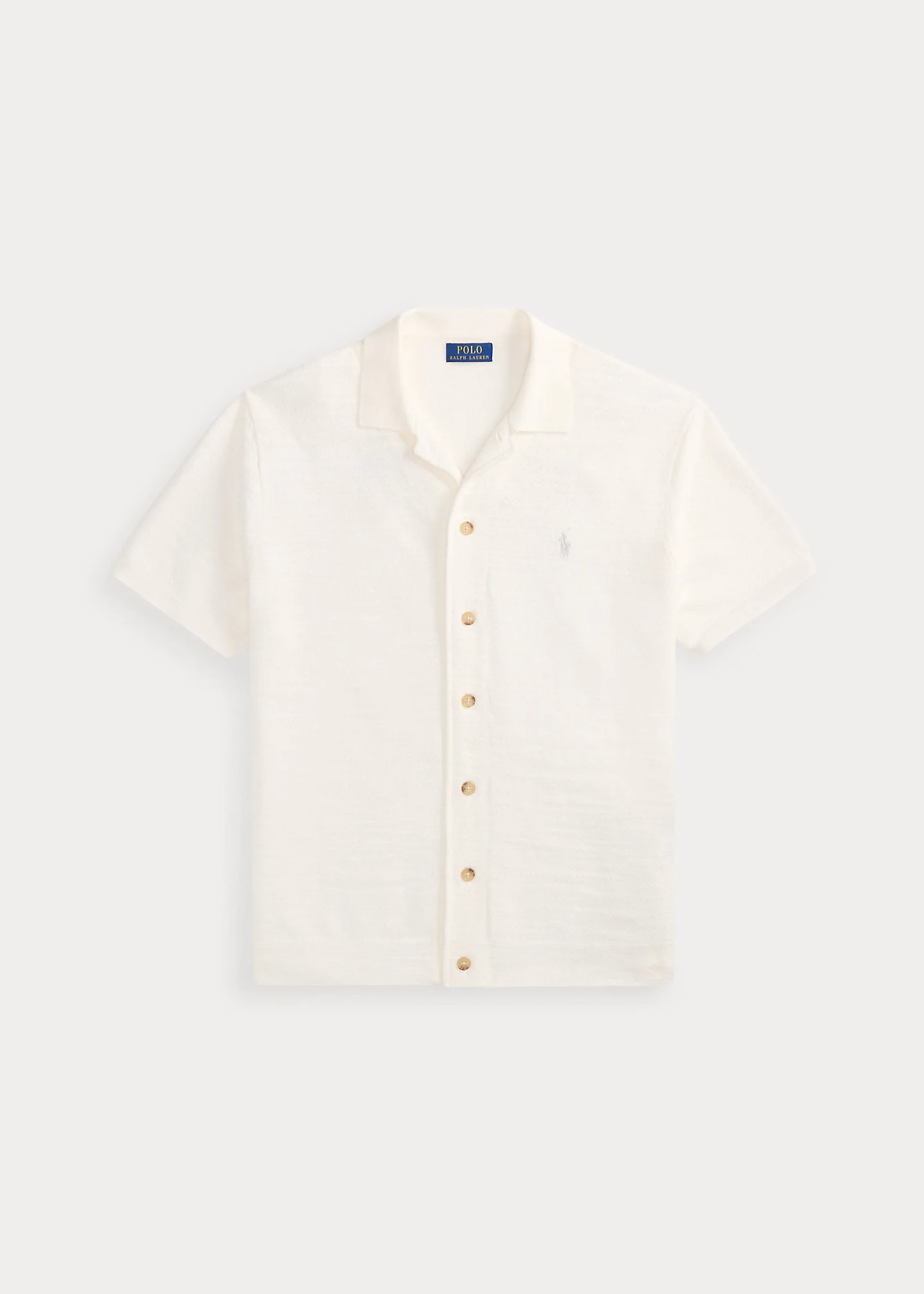 Cotton-Linen Short-Sleeve Cardigan - 1