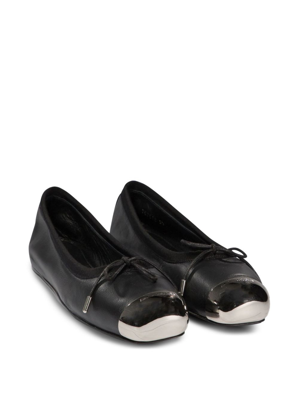 metal toe-cap ballet pumps - 2