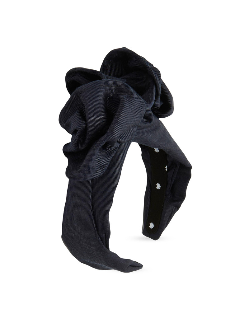 Women's Crawford Moire Ruffled Headband - Jet 1