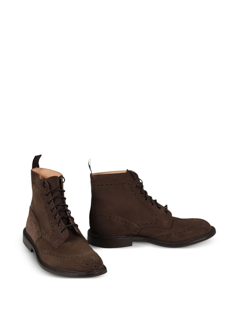Tricker's Stow leather biker boots outlook