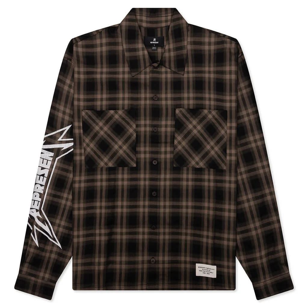 METALLICA L/S SHIRT - TOBACCO - 1
