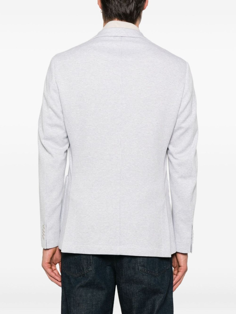 checked cotton-blend jacket 4