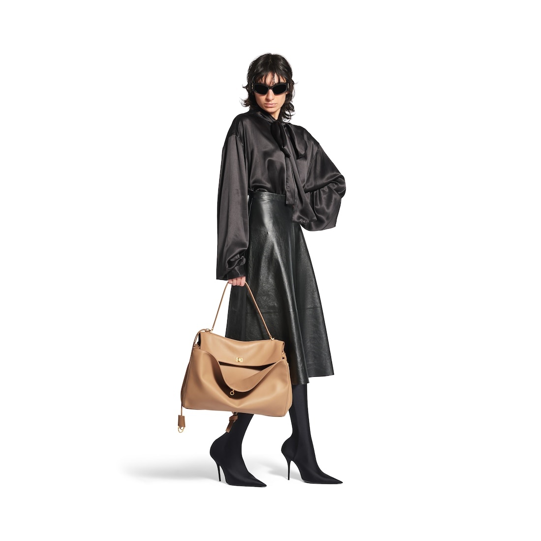 Women's Rodeo Large Handbag in Dark Beige - 7