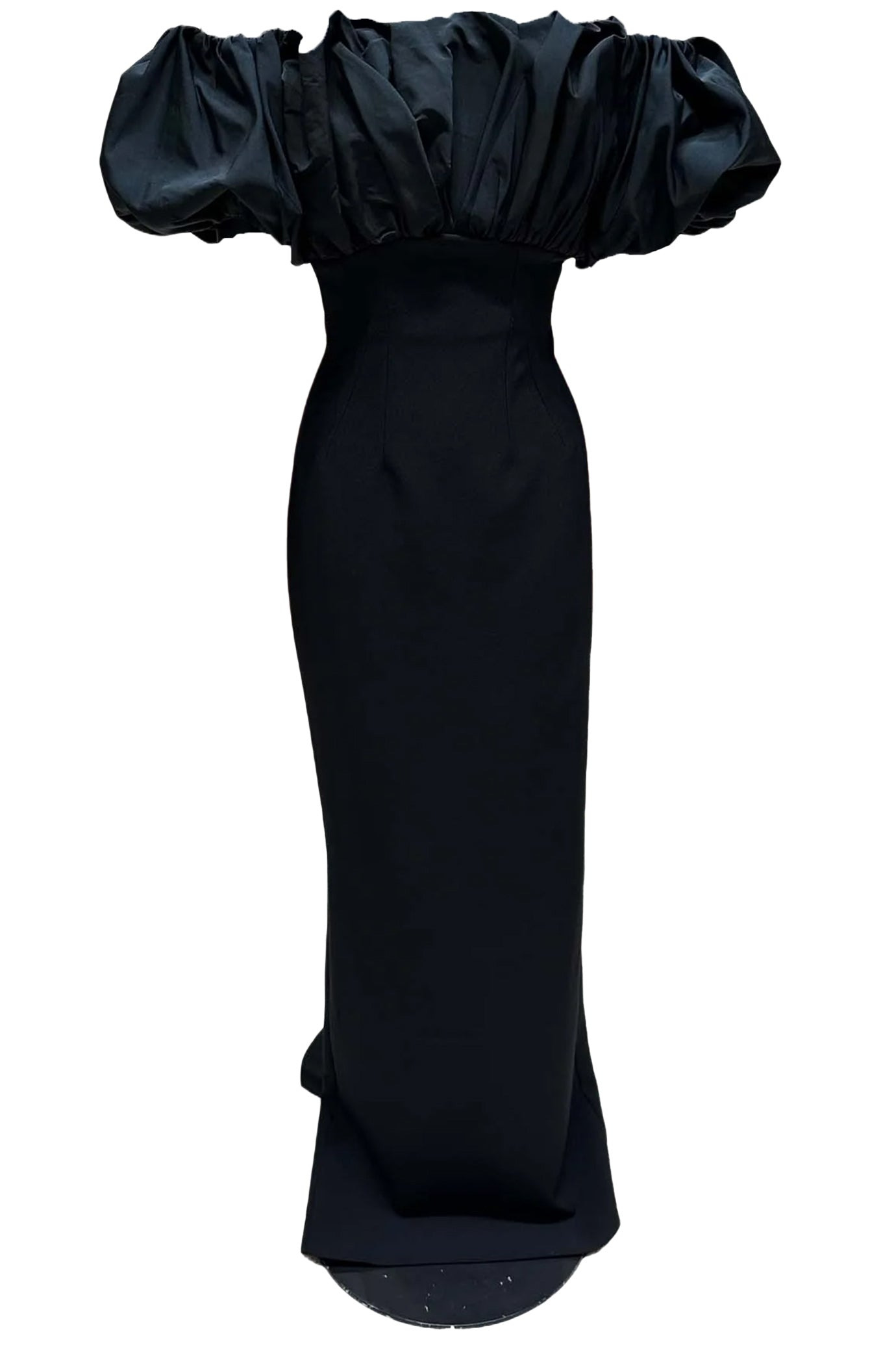 MILIA BLACK LONG DRESS - 1