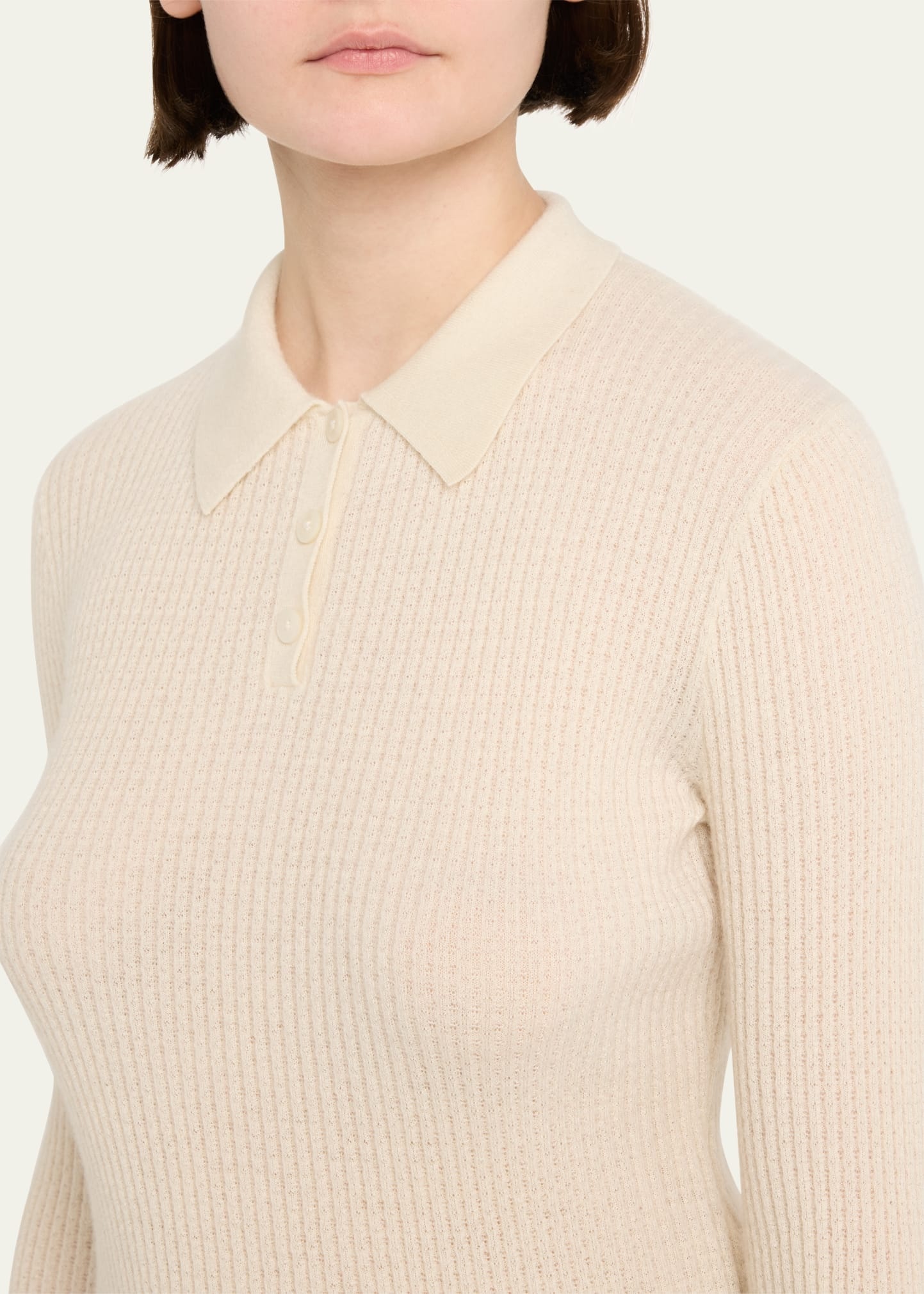 Shrunken Crewneck Sweater in Cashmere - 5
