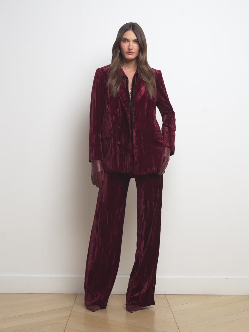 Livvy Velvet Trouser - 8