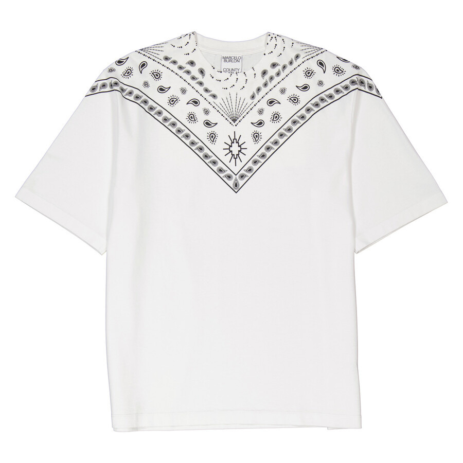 Marcelo Burlon Bandana Print Cotton T-Shirt - 2